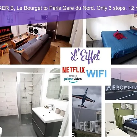 Lägenhet L'eiffel - Self Checking, 20min From Paris Drancy